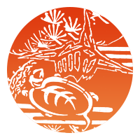 無限のアレンジ「鶴亀」|crane and turtle