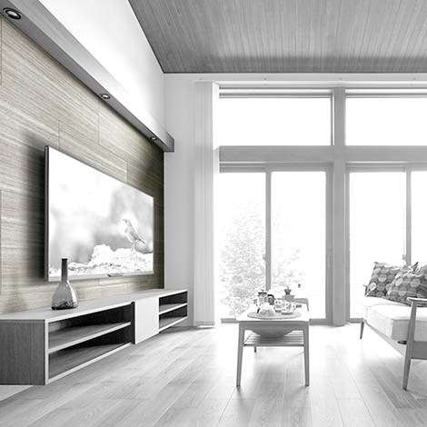 大手住宅メーカー　分譲住宅　テレビボード裏