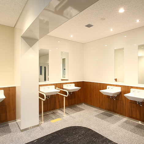 名神高速道路 京都桂川PA（パーキングエリア）トイレ洗面