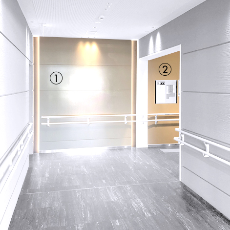 名神高速道路 京都桂川PA（パーキングエリア）トイレ入り口