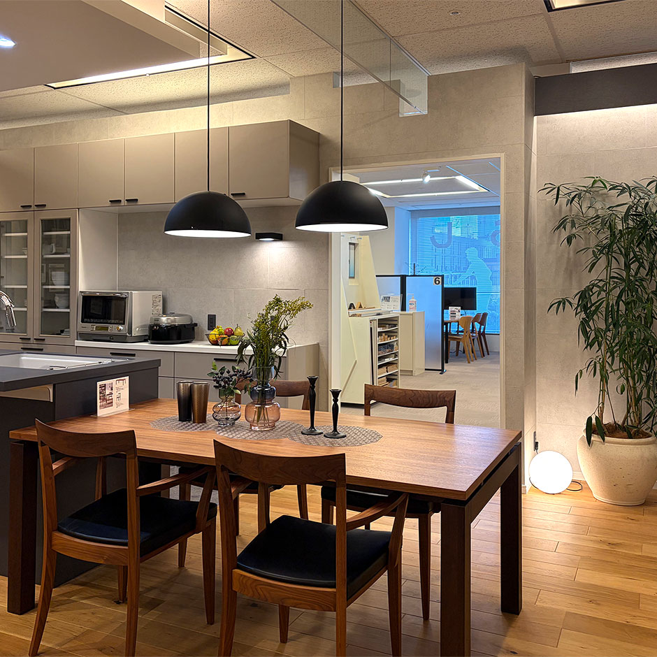 大手住宅メーカー、LDK展示ブース